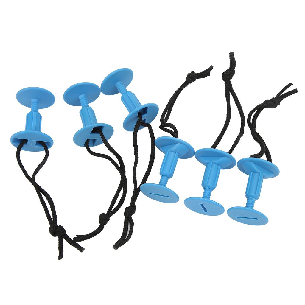 6 Stück Surfbrett Leash Beinschlaufe Stecker Nylon Kunststoff Surf Leash Stecker Surfbrett Zubehör Blau