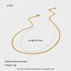 Simple Electroplated 18K Gold Stainless Steel Basic Necklace Color Retention Waterproof DIY Versatile Chain Accessories