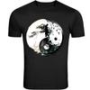 T-shirt Unisexe Monk Ying Yang Noir et Blanc S -5XL