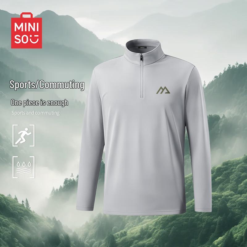 MINISO Men s Quick-Dry Long Sleeve Sport T-Shirt XL
