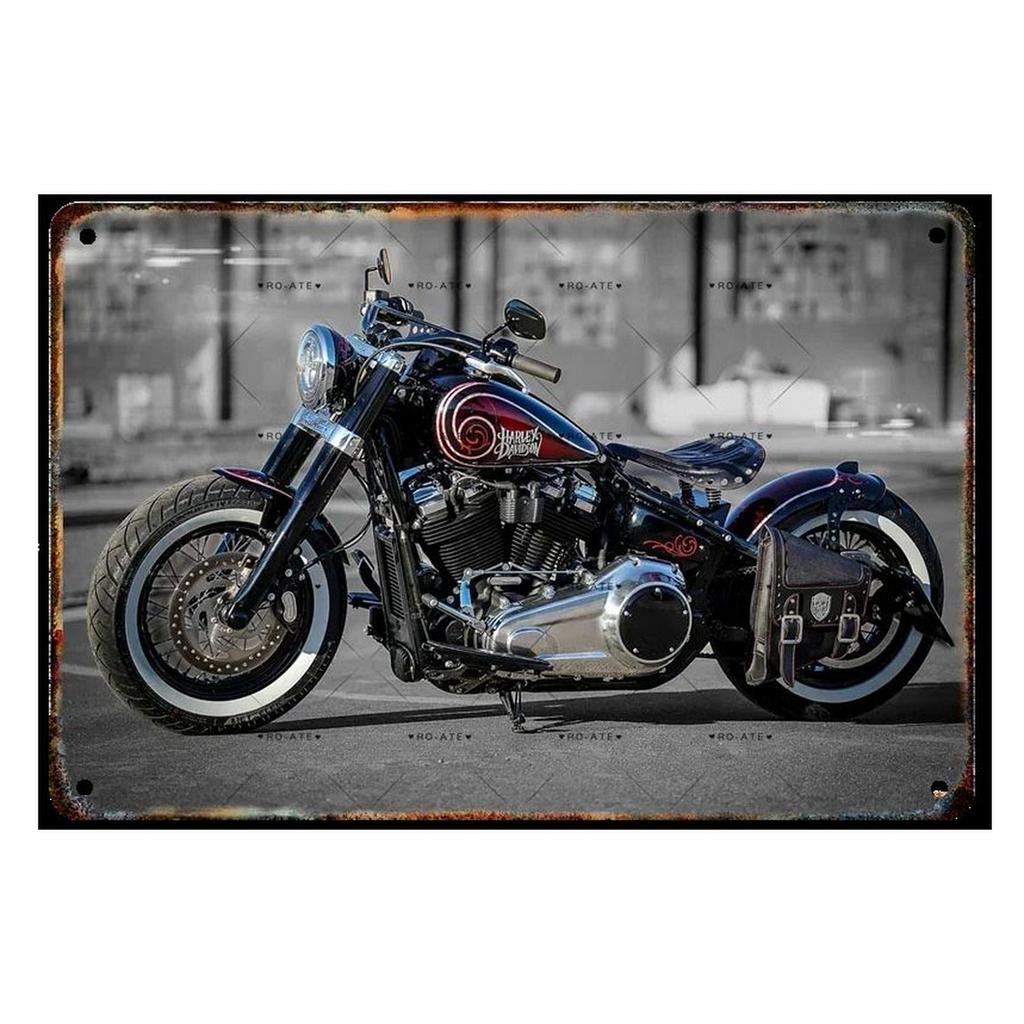 Plaque Metal Tin Signs Motorcycles Wall Decoration Vintage Art Posters Iron Painting for Man Cave Home Cafe Garage Club Bar