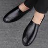 Leather Shoes for Men Casual Male Soft Sole Comfortable Shoes Slip-On Men Driving Shoes