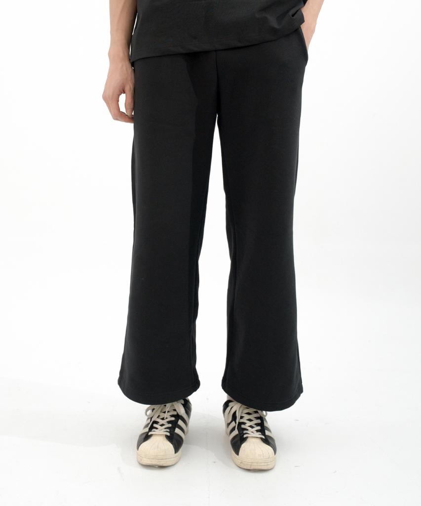 Hipihauseu Brushed Straight Sweatpants Black