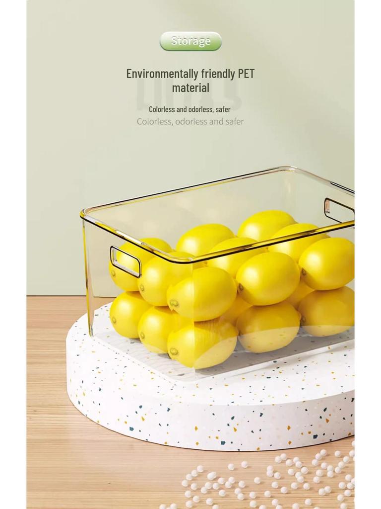 Food-Grade Drawer-Style Fridge Storage Box for Fresh Vegetables, Fruits, and Foods