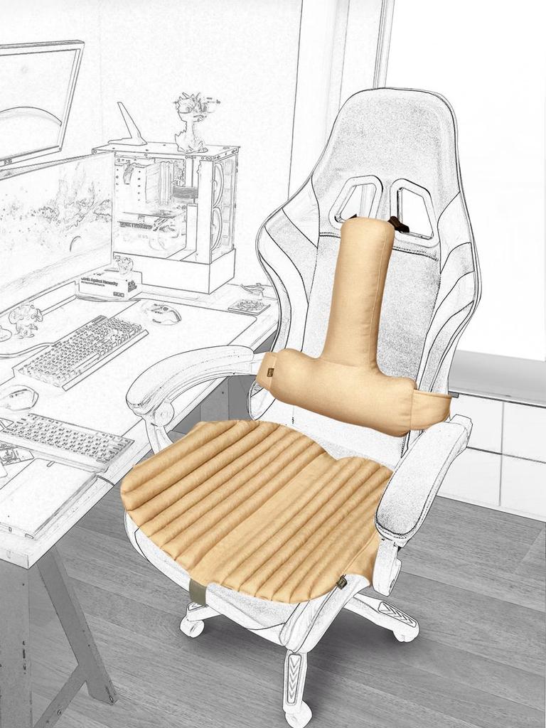 Ekkoseat Gamer-Sitzbezüge, Füllung aus Buchweizenschalen