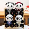 Panda Handheld Plush Toy With Sunglasses And Clothing For Kids And Collectors