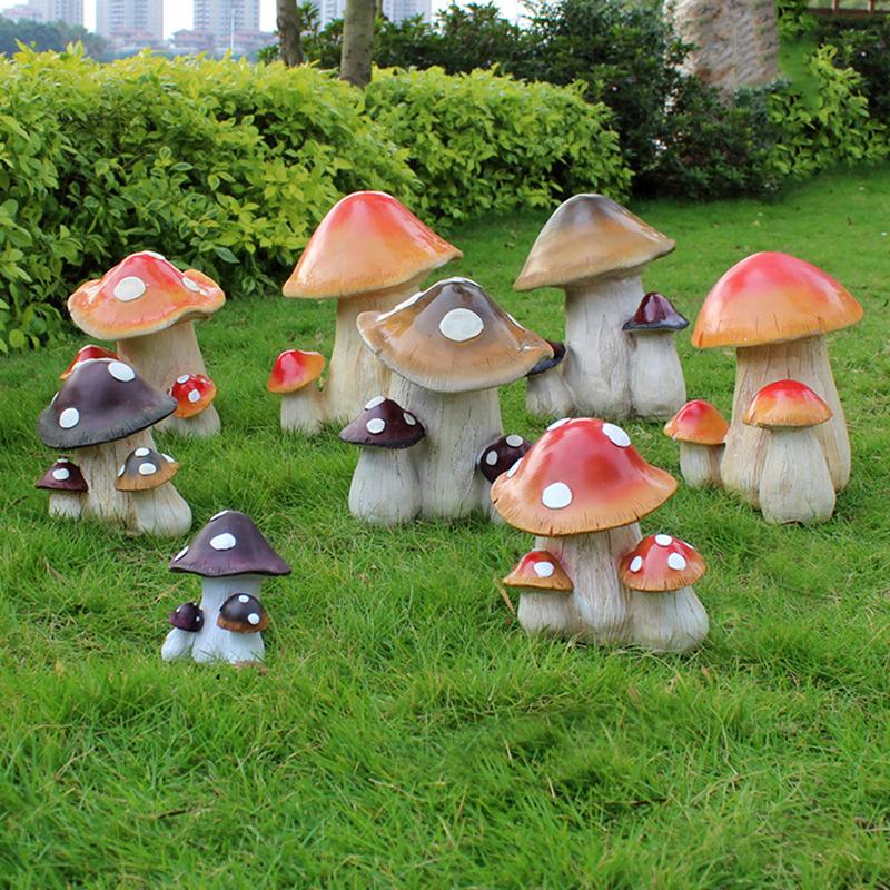 Cartoon Simulatie Grote Paddenstoel Decoratie Buiten Tuin Patio Landschap Ornament