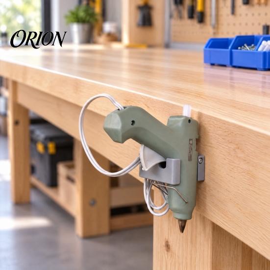 Glue Stick Storage Rack Hot Melt Dispenser Stand, 3D Printing PLA Wall Printed Tool Holder Mounted Organizer, Space Saving for Workbench Snap Fitting