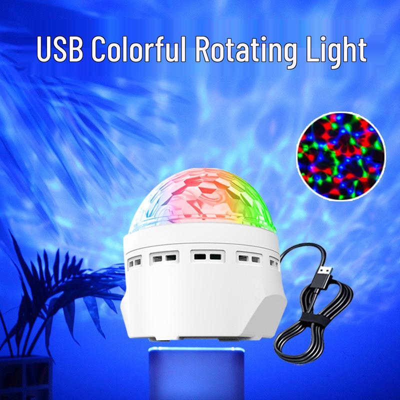 Aurora Starry Sky Projection Lamp: Romantic Bedside Night Light with Colorful Atmosphere A105.