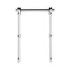 VEVOR Bifold Barn Door, 1219 x 2134 mm, MDF Bi-Fold Sliding Closet Doors, Hardware Kit Included, H-Frame Space-Saving Design