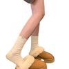 Slippers women wear new winter fur integrated thick-soled bag head fluffy slippers plush snow boots cotton shoes
