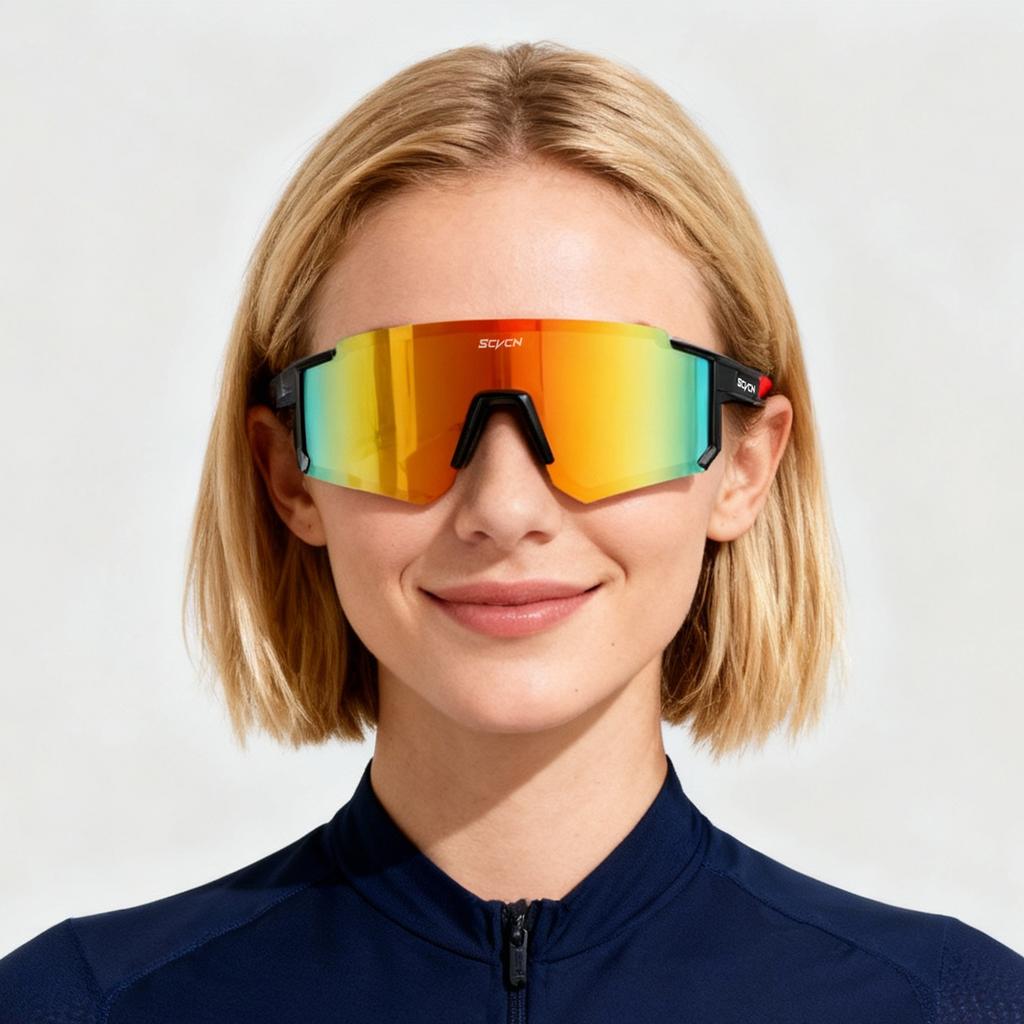 SCVCN Mode Sport Solglasögon UV400 Utomhus Vandring Körning Löpning Glasögon Herr MTB Cykel Solglasögon Dam Landsvägscykel Glasögon