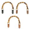 2Pcs Bamboos Curved Bag Handle Strap Replacement Easy Install For Enhancing Comfort And Styles For Fashionable Women