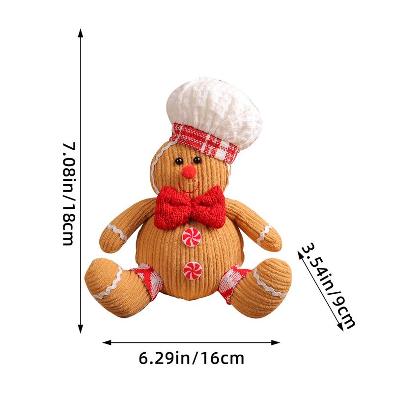 Christmas Gingerbread Man Doll Xmas Tree Hanging Ornament Pendants Kids New Year Gift 2025 Christmas Decoration For Home Navidad