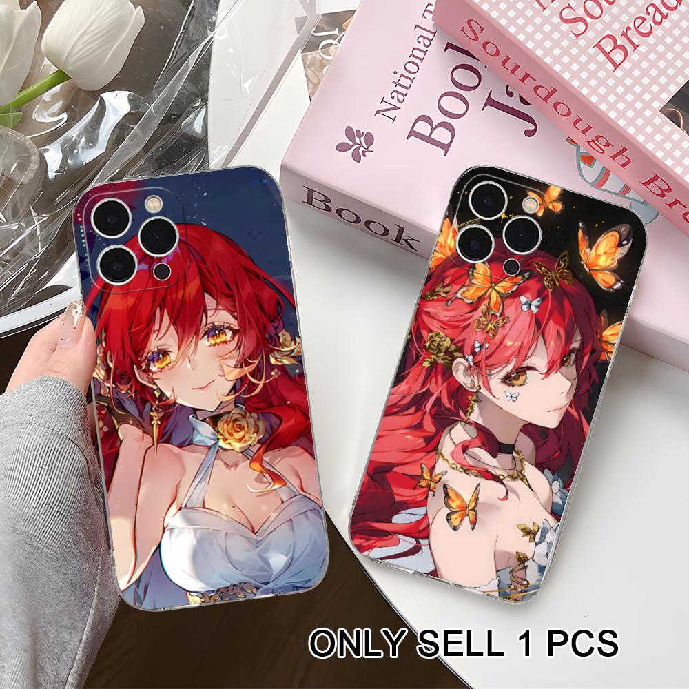 HSR Himeko Clear TPU Mobile Case for iPhone 17 16 15 14 13 12 11 X XR XS Air Pro Max Plus Mini Colorful Cover