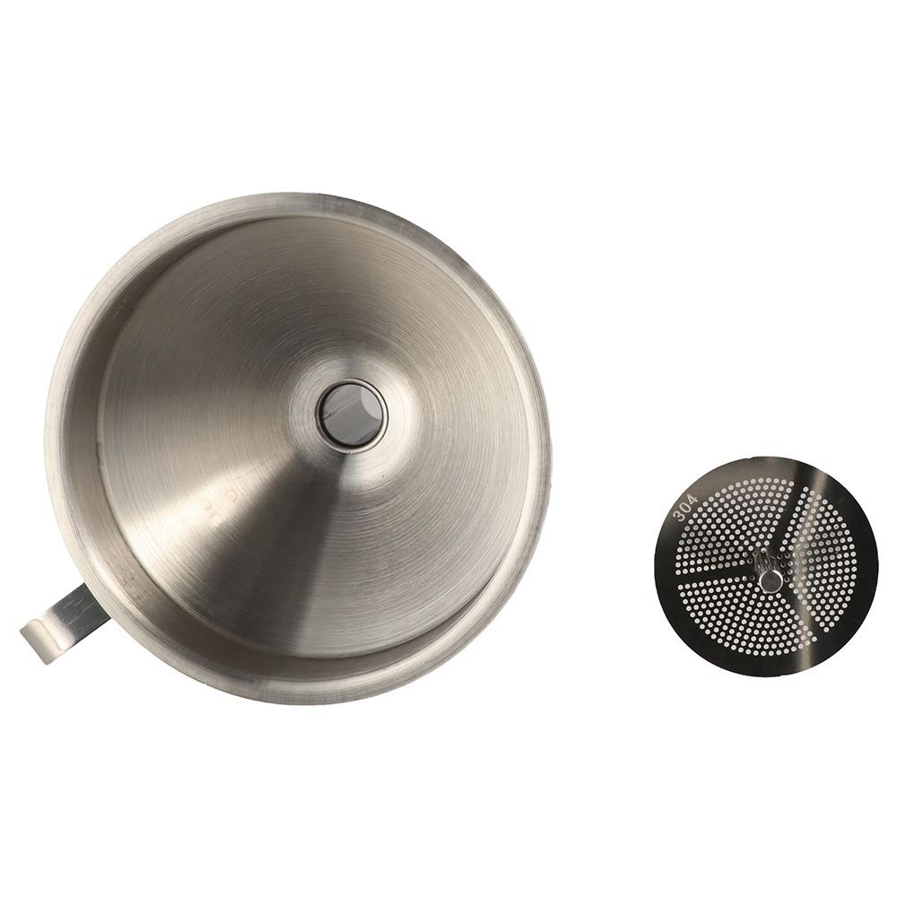 Wide Mouth Stainless Steel Funnels Detachable Strainer Funnel for Filling Small Bottles Oil