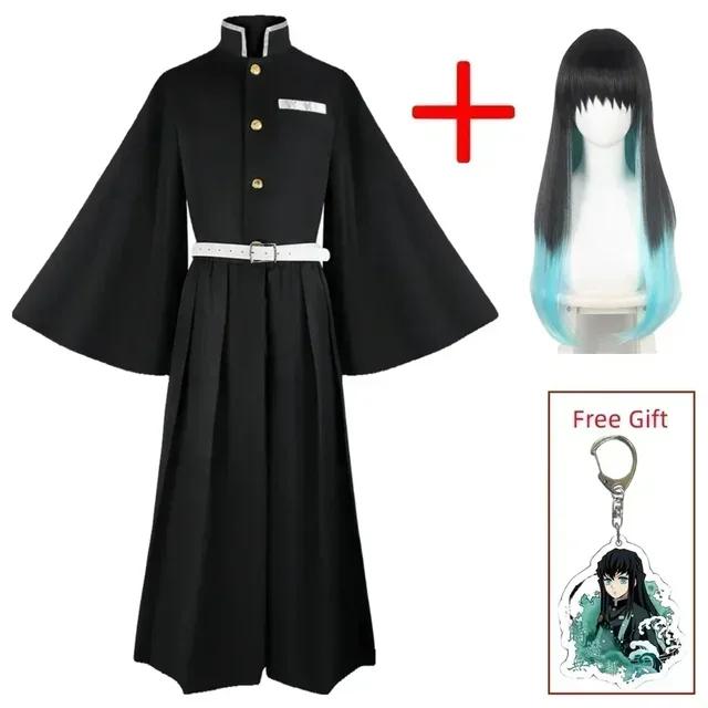2026Aime Costume Cosplay Uniforme Cosplay Kisatsutai Perruque Costume d'Halloween XXL black