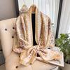 Cashew Flower Fashion Shawl Spring And Summer Imitation Silk Decorative Scarf Women'S Retro Temperament Outer Decorative Scarf