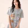 Fenteng [with Chest Cushion 10A Antibacterial] 26 Spring and Summer New A-class Cotton Sleepwear Women's Nightgown Round Neck Dress