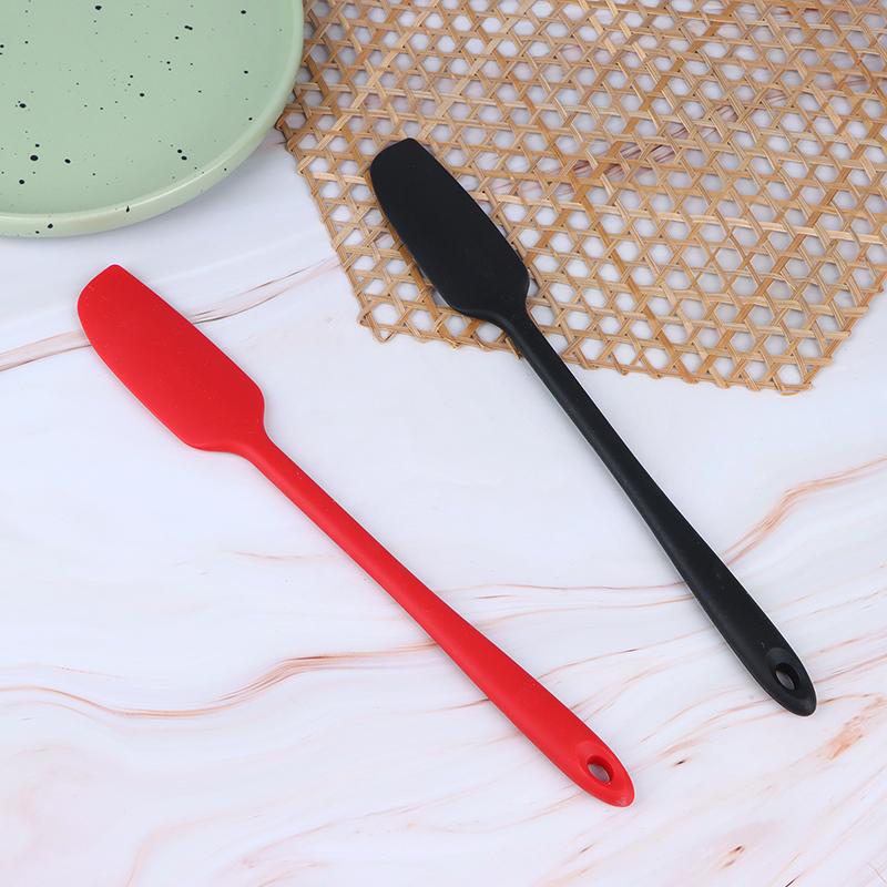 1Pc Long Handle Silicone Spatula Heat Resistant Flexible Non-Stick Slim Spatula Diy Cake Cream Scraper Baking Tool