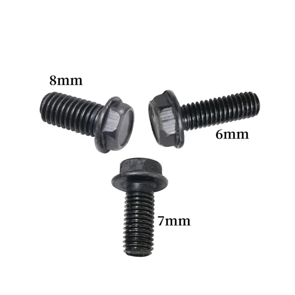 10 Stück Sägeblatt-Schraube M8 M7 M6 Linksgewinde Sechskant-Flansch 6mm/7mm/8mm Für Schneidmaschine Werkzeugteile Hohe Festigkeit und Härte