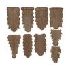 European-Style Solid Wood Column Capital and Base for Furniture, Cabinet, or Wine Cabinet Decoration