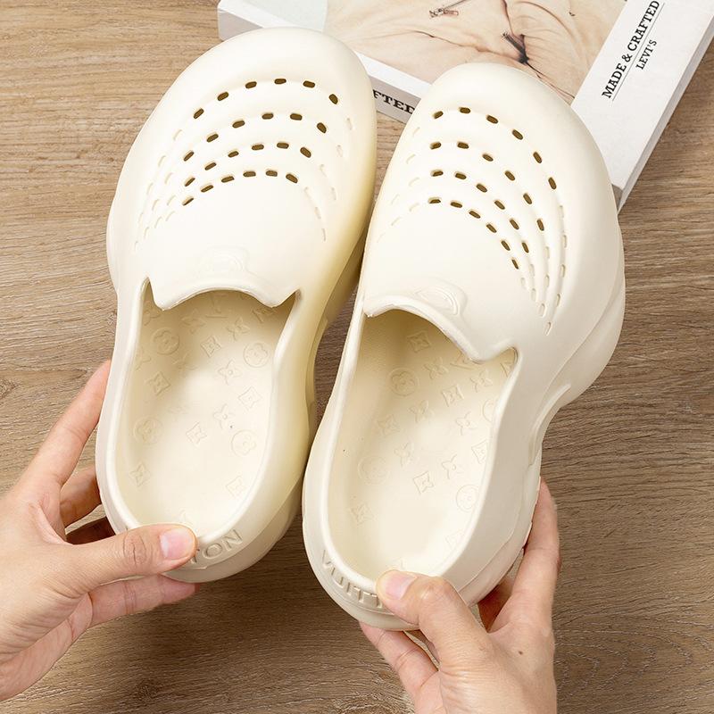 Nové Baotou líné boty módní všestranné pánské a dámské nošení zvýšení výšky protiskluzové plážové prodyšné boty na jedno šlápnutí ženy