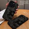 Black Camouflage Pattern Design Phone Case Suitable for iPhone 17 16 15 14 13 12 11 Pro/Max/Plus Anti Drop and Shockproof