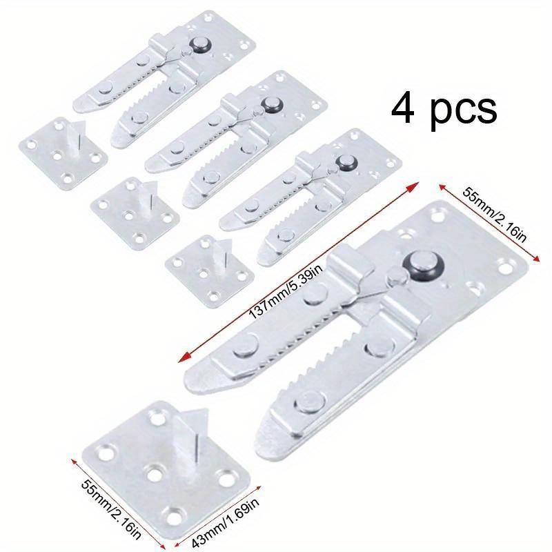 4pcs Sofa Hinges Support Adjustable Joint Connectors Suiatble Various Furniture Combination Metal Hinge Home Furniture Hinge