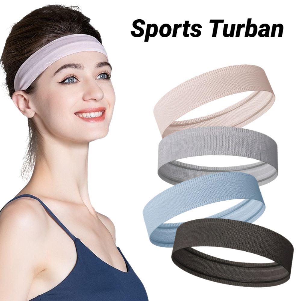 Seamless Elastic Sweatband Non Slip Moisture Wicking Fitness Headband Sweat Absorption Sports Headband Basketball Sports