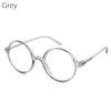 Vintage Runde Blaulichtfilterbrille Klare Gläser Mode Kunststoffrahmen Brille Optisch Herren Damen Brillengestell Fake Brille