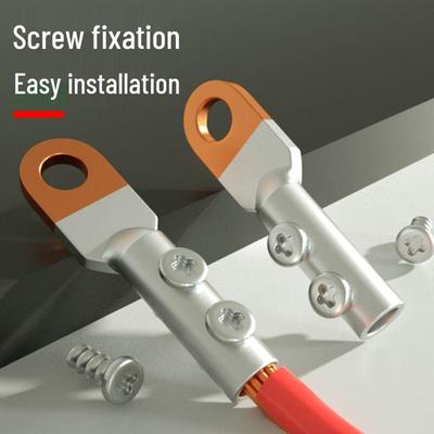 Crimp-Free Copper Lug Wire Connector 10-35mm² Solderless Pure Copper Terminal