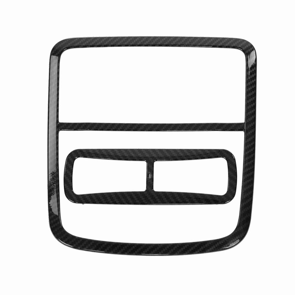 2 Pcs Car Carbon Fiber Style Interior Reading Lamp Decoration Cover Trim for Honda Accord 2018
