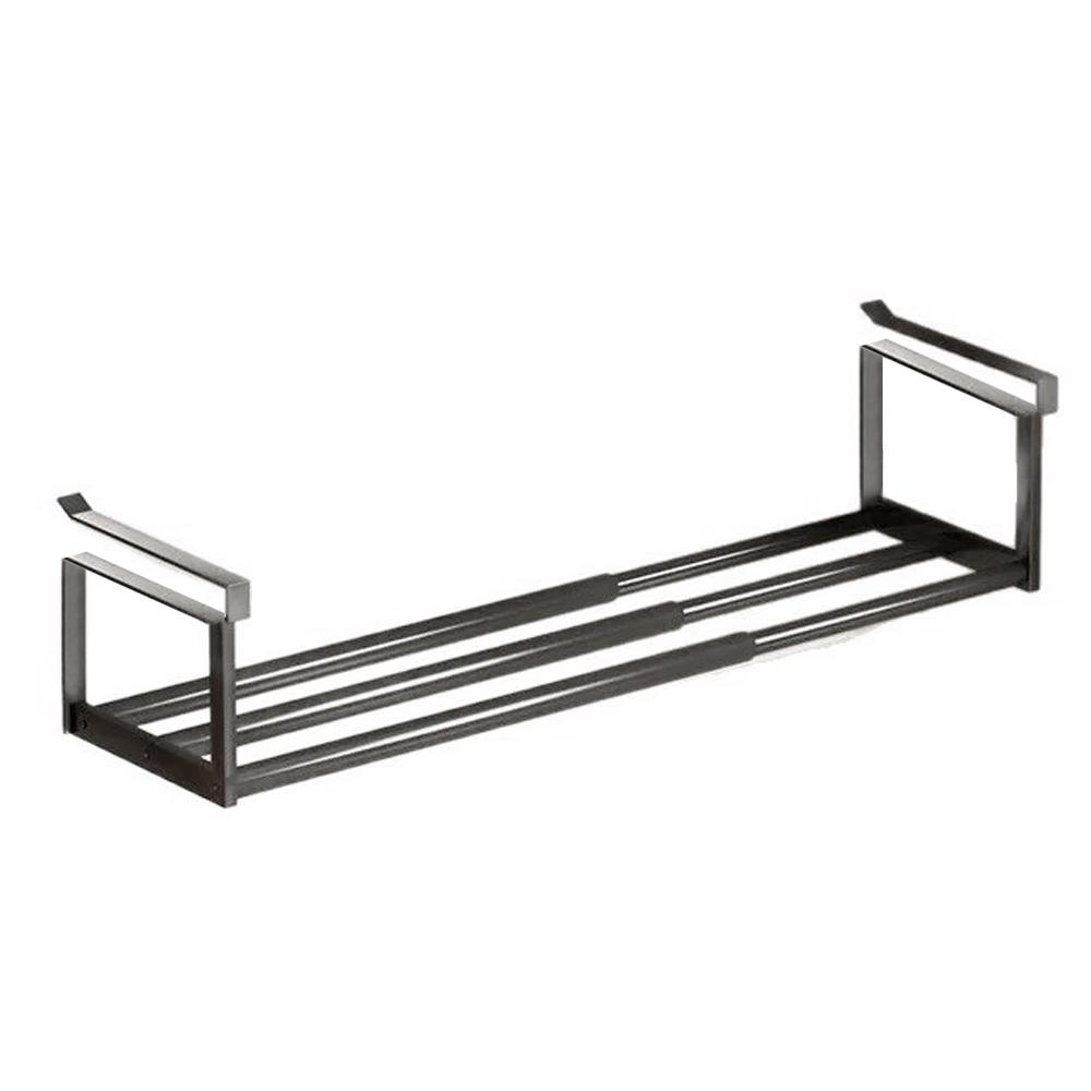 Adjustable Shoe Rack | Space-Saving Layered Organizer For Home Shoe Cabinets | Under-Shelf Shoe Holder With Hanging Basket