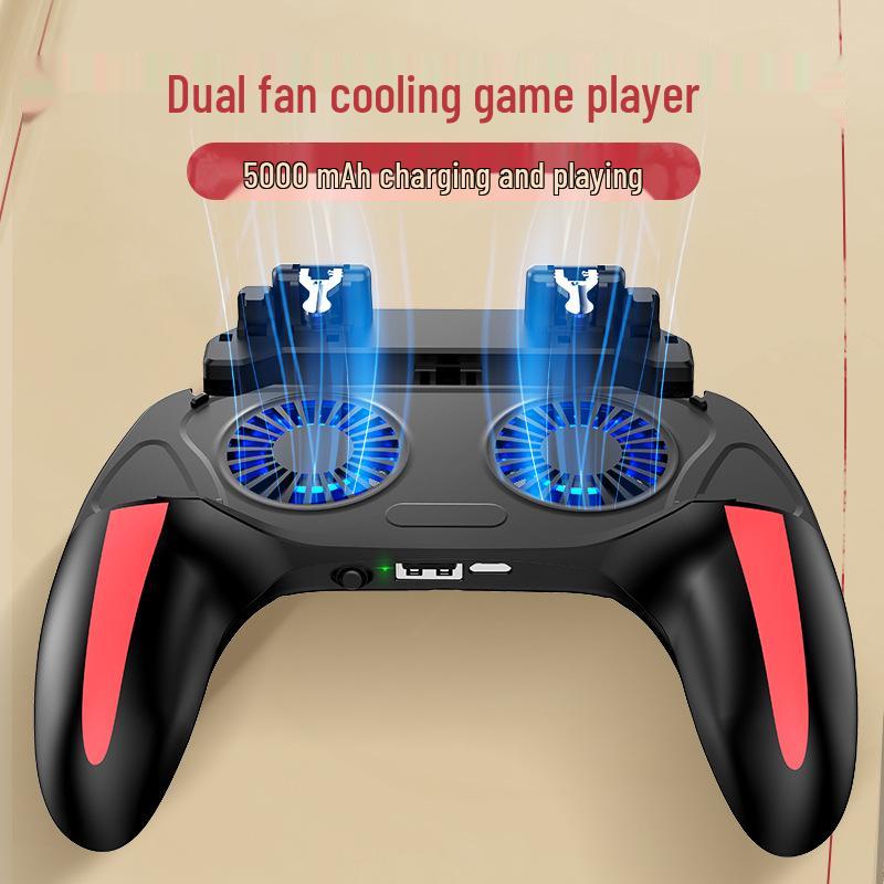 New H10 Dual Fan Mobile Cooling Game Controller with Battery