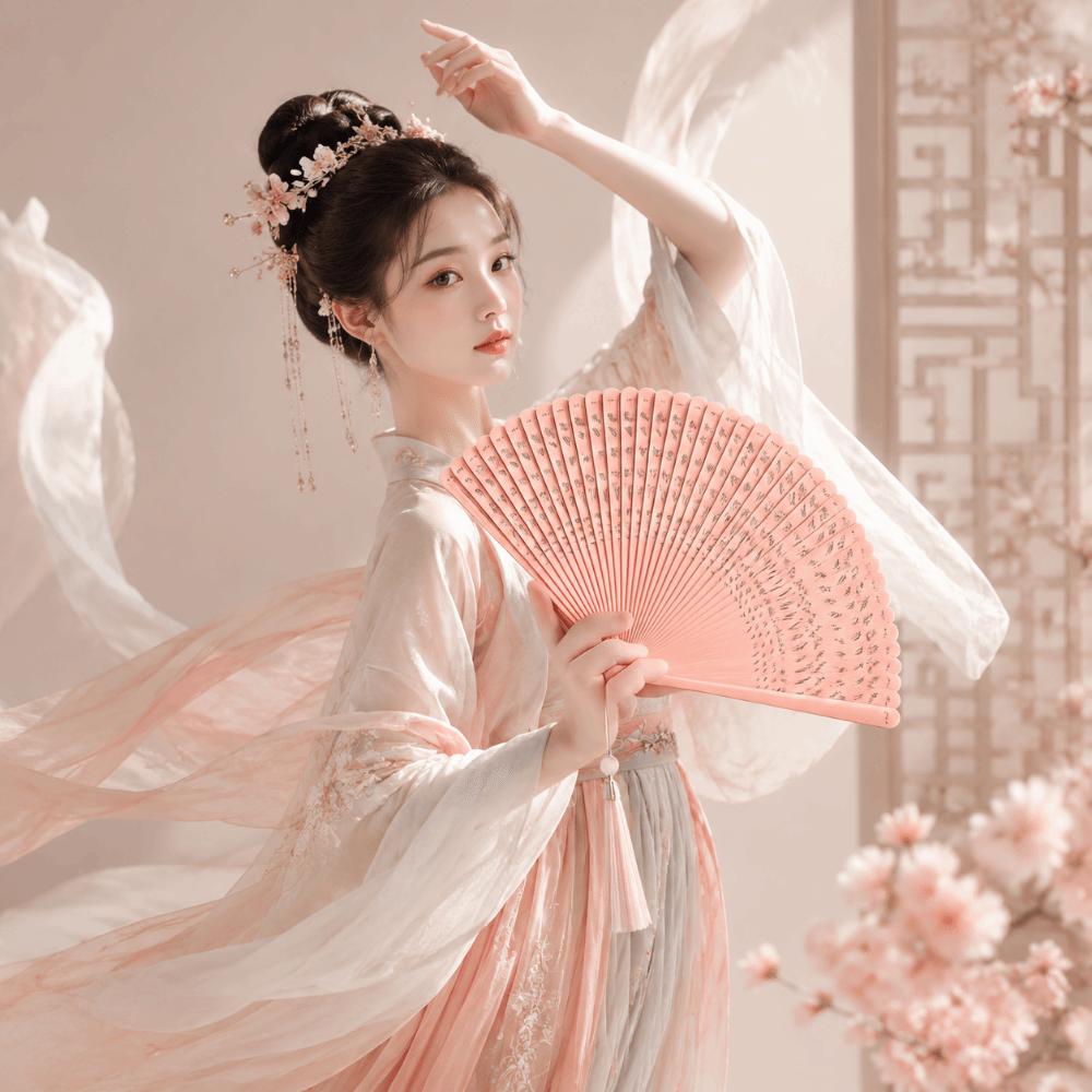 Portable Retro Hand Fan Antique Women's Folding Fan Creative Classical Folding Fan Dance Props