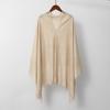 Fashion Boho Women's Cardigan Shawl Breathable Elegant Hollow-Out Shawl Solid Color Lightweight Ethnic Style Shawl Women's Wear