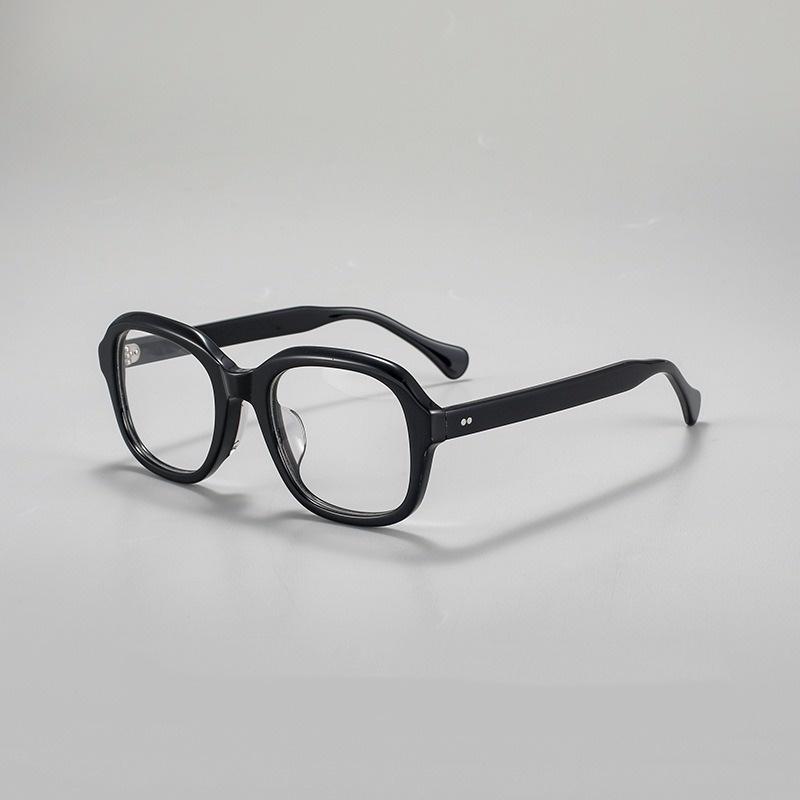 

Reading Glasses Men Women Vintage Acetate Eyeglasses Frame Hand Made Presbyopic Eyeglasses Diopter 0 25 +1.0 +2.0 +4.0 plastic demo lens чорний