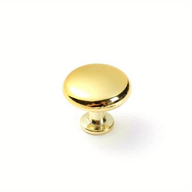 Golden Aluminum Alloy Round Drawer Pull Handles for Cabinets, Shoe Cabinets, And Wardrobes, Black Furniture Hardware with Single Hole Handles.