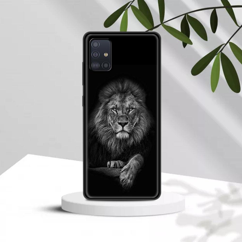 Fall Für Samsung A91 A72 A71 A52 A51 A42 A41 A32 A31 A21 EU A21s A12 A11 A02s A02 A01 Abdeckung Fundas Shell Lions