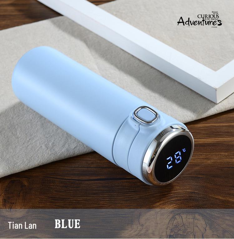 Inteligentní termoska 304 z nerezové oceli - přenosná sportovní láhev na vodu pro studenty