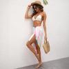 Abbigliamento Solare da Donna Splicing Irregolare con Nappe Colorate Abbigliamento Solare Costume da Bagno Intero Gonne da Spiaggia Spalline