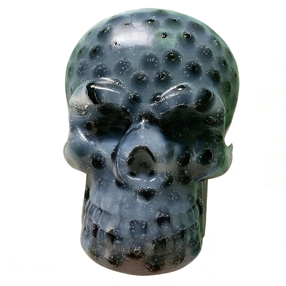Skull Pimple Popping Squeeze Squishy Toy Creative Venting Tool Sensory Design Soft Fidget Toys Adults Relieve Anxiety Gifts