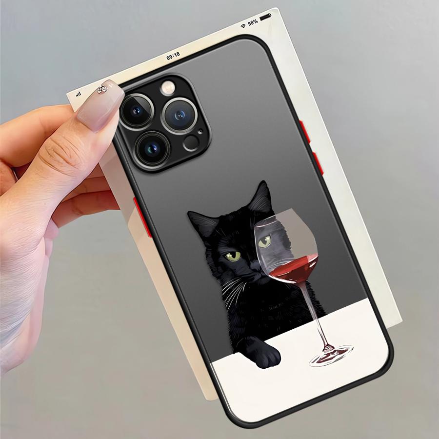 

Чехол «Слегка пьяный кот» для iPhone 17 Pro Max 13 Mini XS XR 11 15 16 Plus 14 12 Air 7 8 SE Funda Задняя крышка телефона iPhone 6s Plus