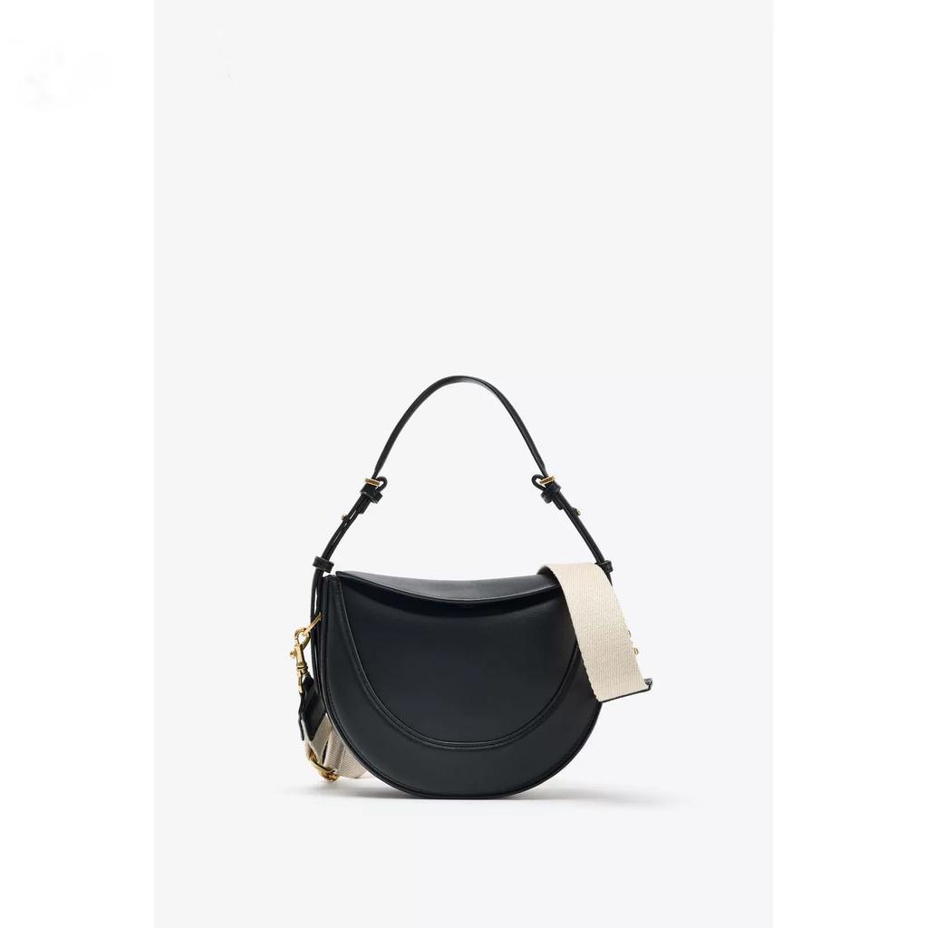Borsa a Spalla a Mezzaluna in Pelle Liscia di Alta Qualità Moda Donna Sottobraccio Borsa a Tote Tracolla Borsa a Mano