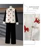 New Chinese Style Year of the Horse Vest: Elegant Spring Triple-Piece Suit for Middle-Aged & Elderly Women