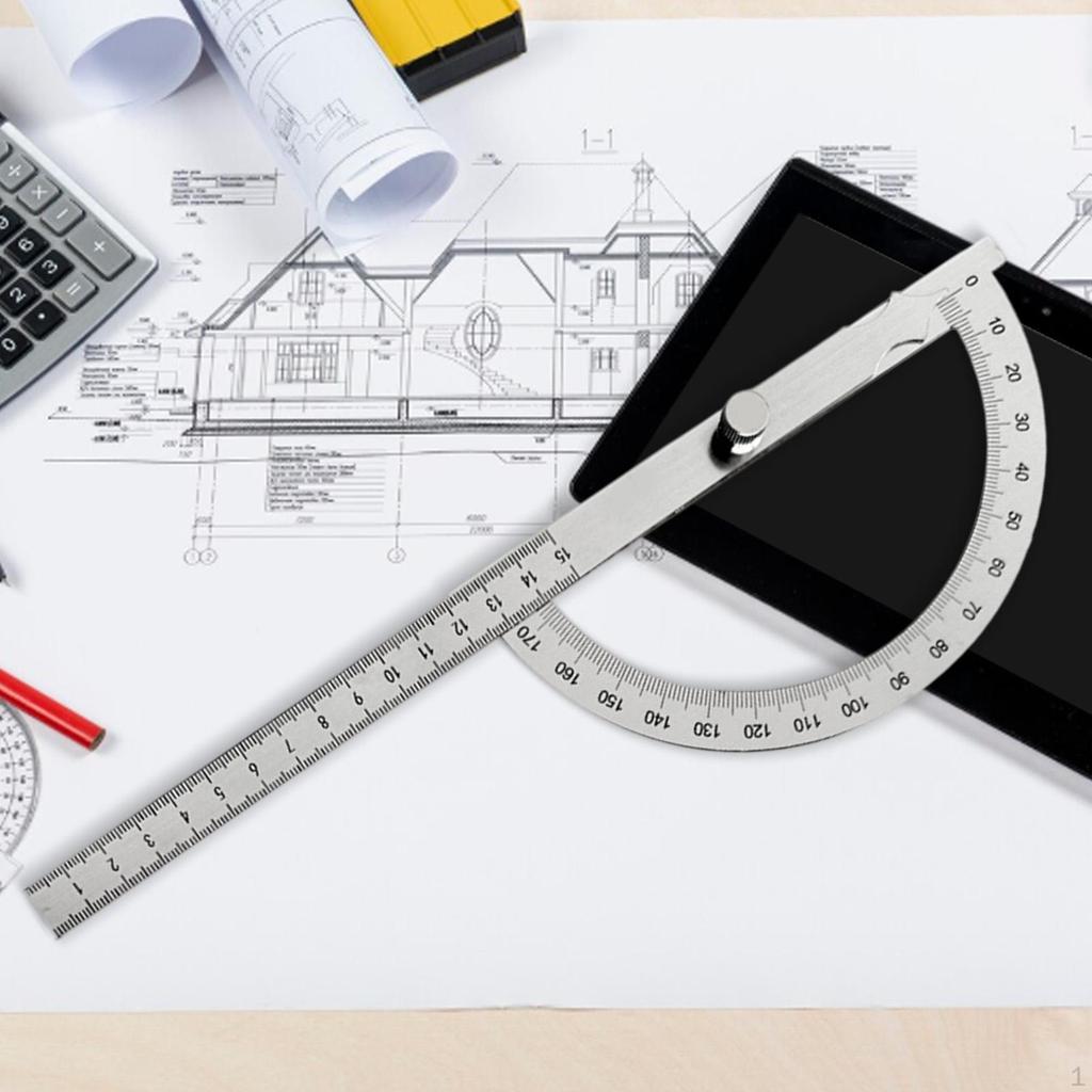 Angle Adjustable Portable Gauge Stainless Steel Ruler for DIY Machinist Carpenters