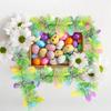 2M Easter Hanging Garlands Tinsel Stripe Ornament DIY Wreath Crafts 2025 Easter Birthday Kids Gift Spring Home Party Decoration