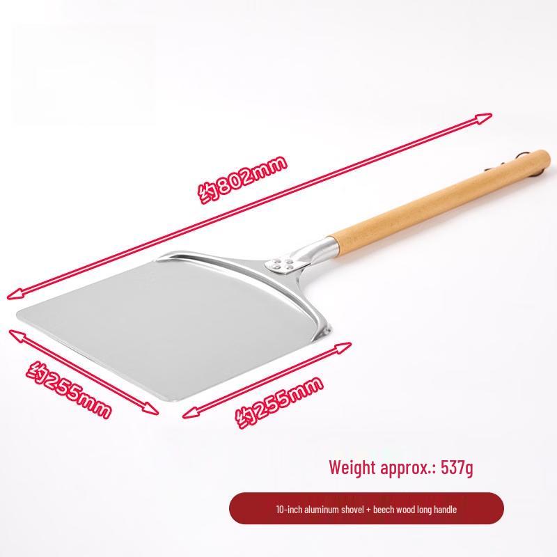 10-inch Aluminum Pizza Peel with Detachable Long Handle