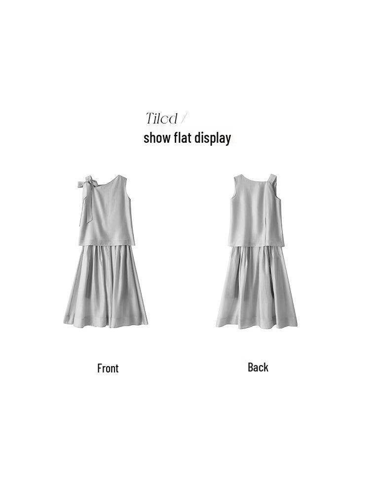 Note: Final Sale. Tops and half-skirts may have a color variation leaning towards gray; they are non-refundable and non-exchangeable.